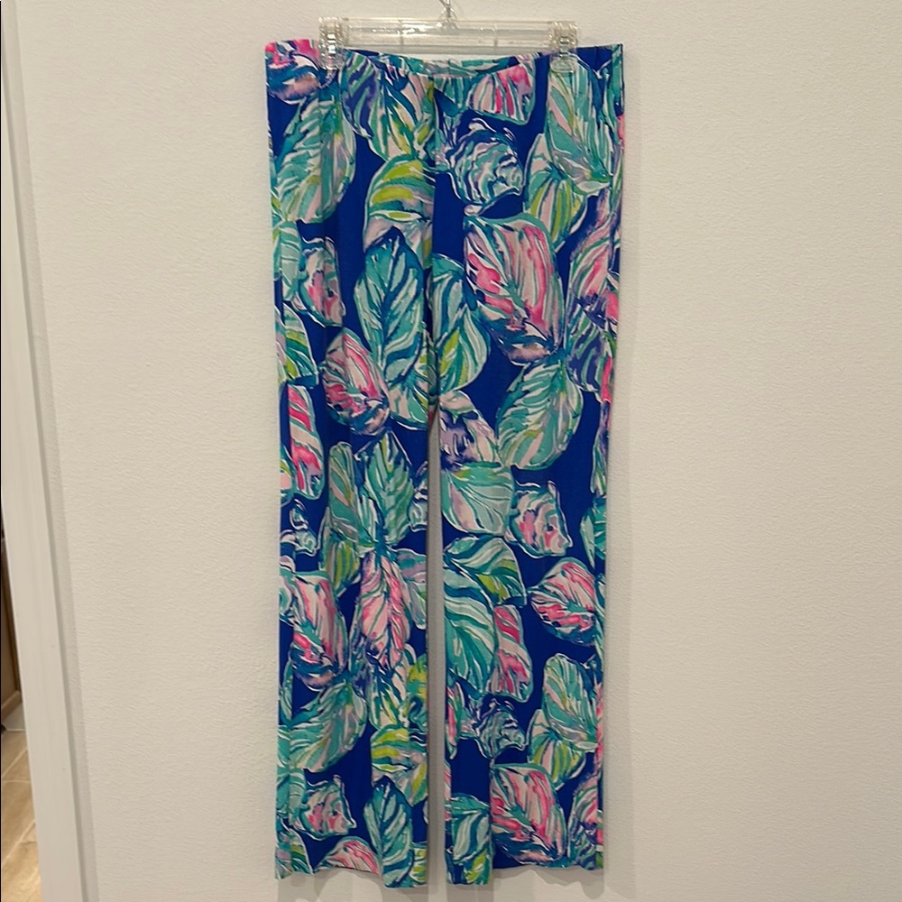 Lilly Pulitzer palazzo Pants with Tropical Print